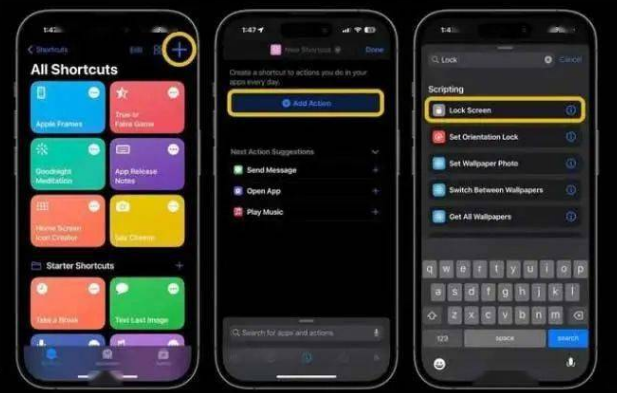 金牛苹果14锁屏维修店分享iPhone14升级iOS16.4后如何创建锁屏快捷方式 