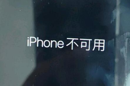 金牛苹果服务网点分享锁屏界面显示“iPhone 不可用”如何解决 