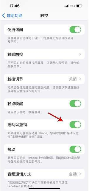 金牛苹果手机维修分享iPhone手机如何设置摇一摇删除文字 